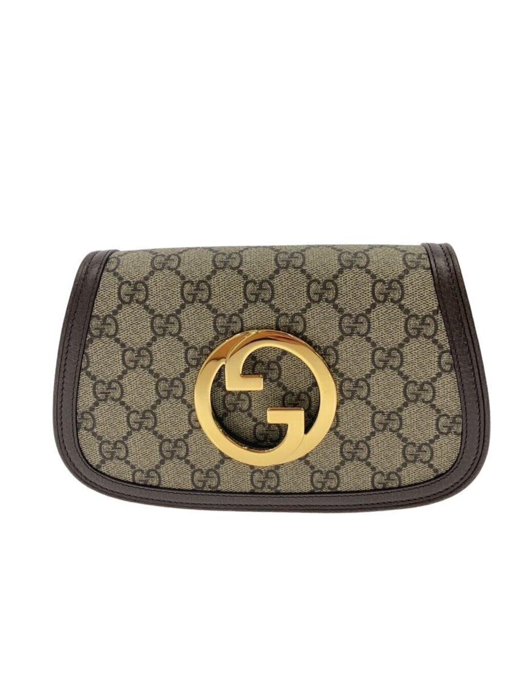 Gucci Blondie GG Supreme Shoulder Bag Gray All over